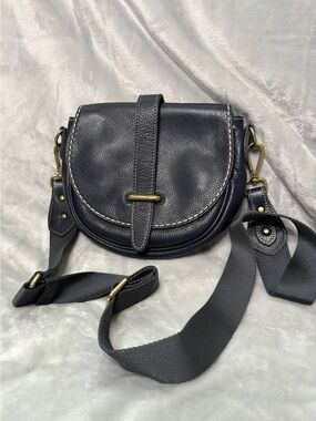 Roots City Small Side Saddle Bag - Navy